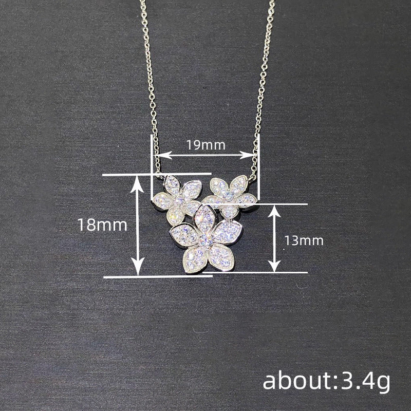Floral Flower Necklace Elegant Pastoral