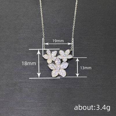 Floral Flower Necklace Elegant Pastoral