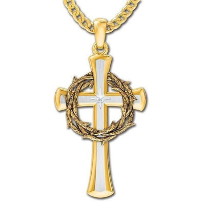 European And American Diamond Cross Alloy Ring