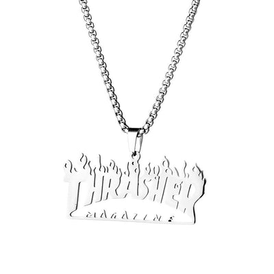 All-match Letter Hip-hop Necklace Trendy Street Pendant Accessories Pendant