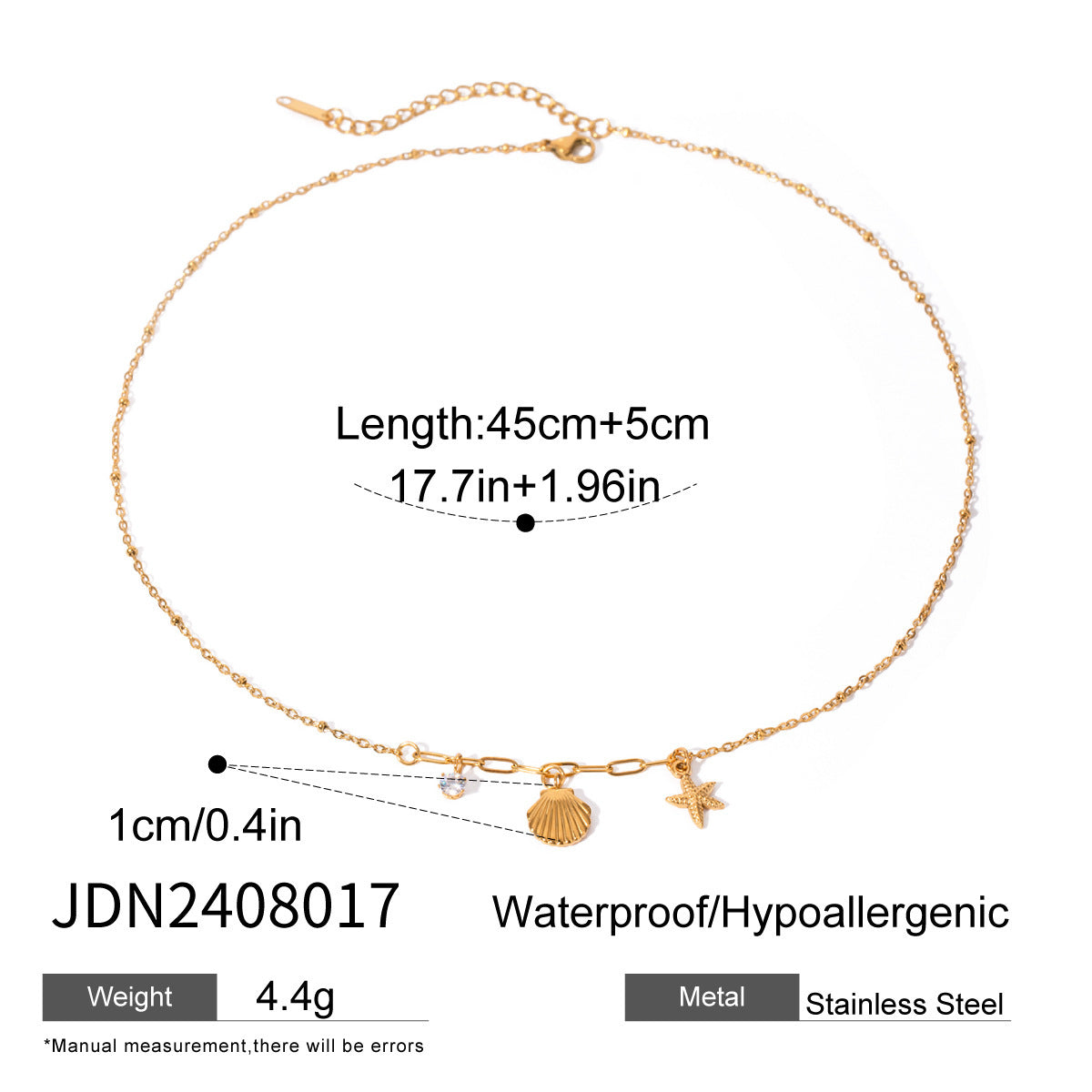 Cross Titanium Steel Necklace Does Not Fade
