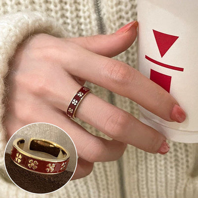 Shiny Geometric Ring Female Fashion Temperament Multi-layer Line Open Ring I