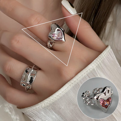 Shiny Geometric Ring Female Fashion Temperament Multi-layer Line Open Ring I
