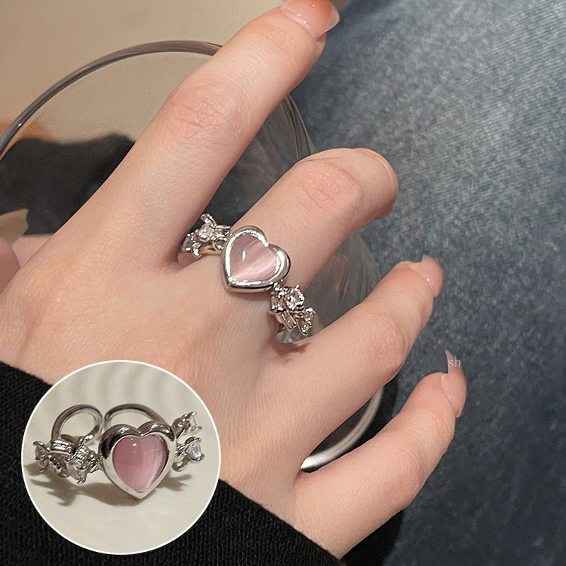 Shiny Geometric Ring Female Fashion Temperament Multi-layer Line Open Ring I
