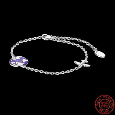 Original 925 Sterling Silver Infinity Hand Of Fatima Bracele