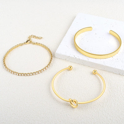 Stainless Steel Heart Knot Bracelet