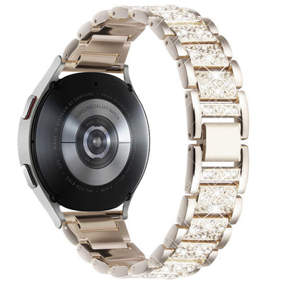 Watch Three Beads Solid Diamond Chain Strap Wristband
