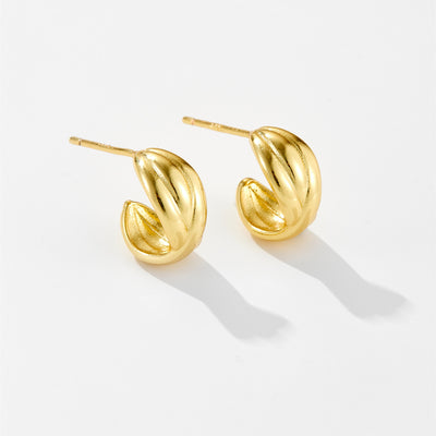 Korean Style Niche Design Earrings C- Ring Irregular