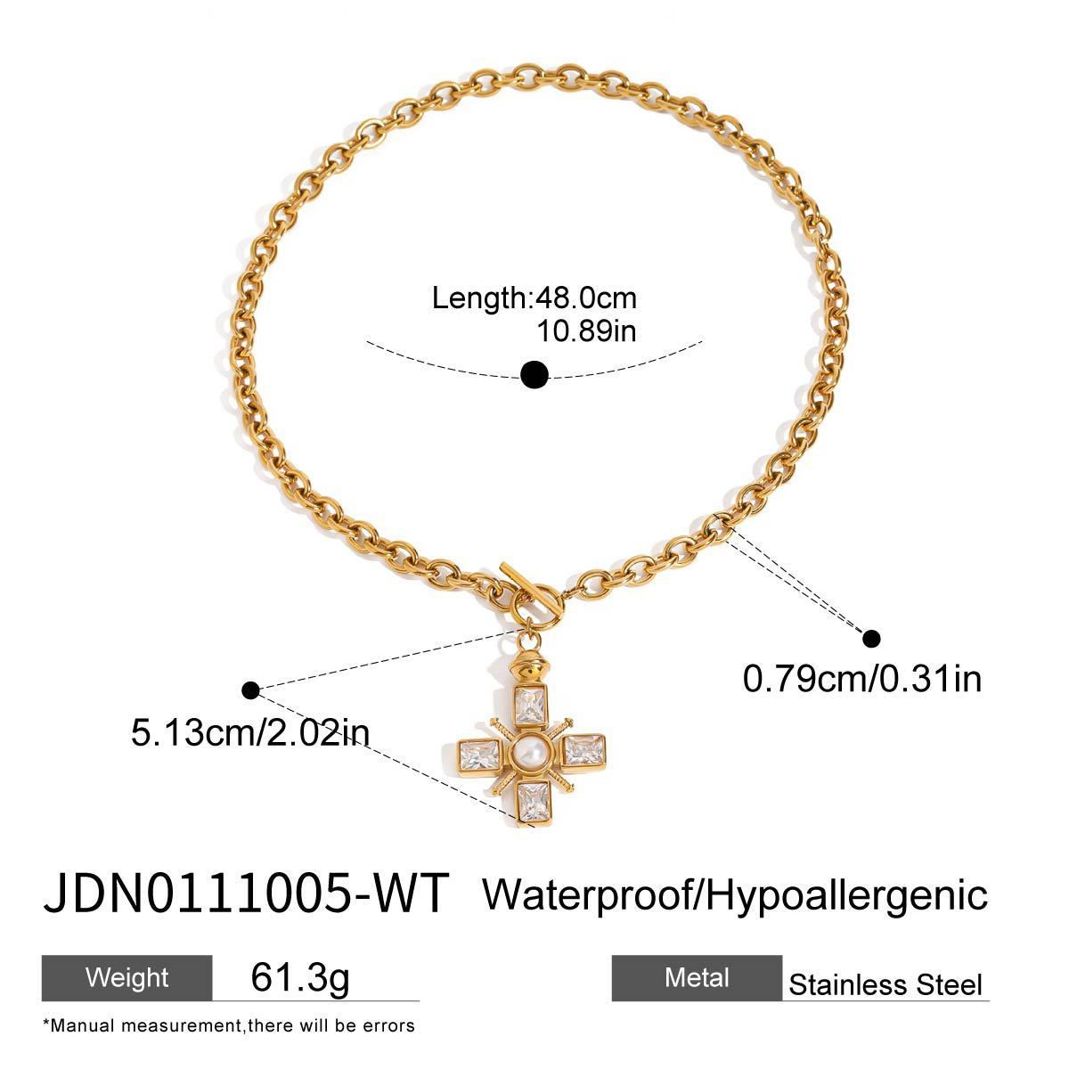 Cross Titanium Steel Necklace Does Not Fade